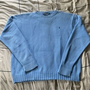 RARE Polo Ralph Lauren Light Blue Sweater